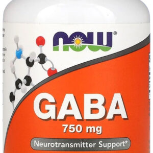 Ácido Gaba 750mg Now Foods 100 Veg Caps