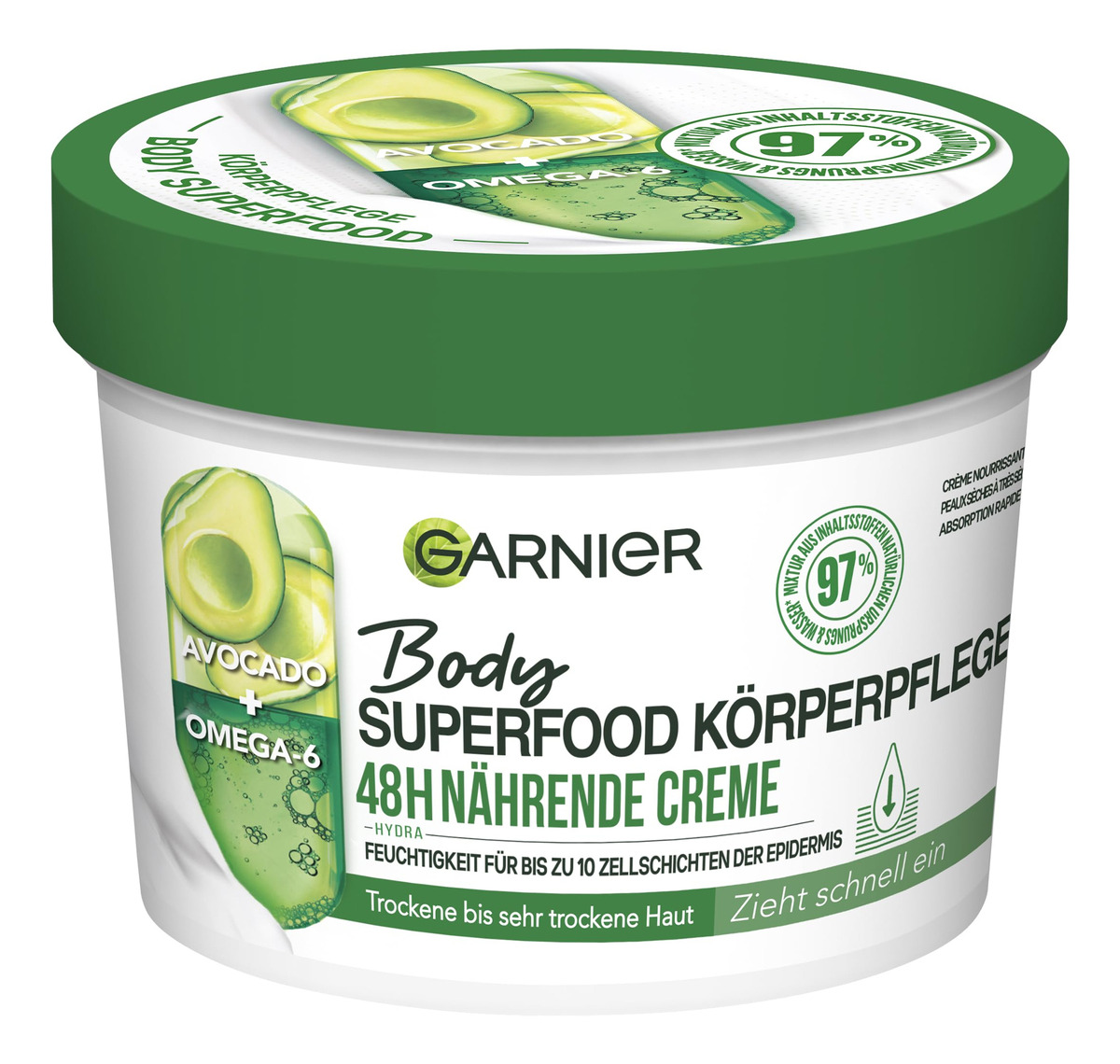 Manteiga Corporal Garnier Nutritiva Com Abacate E Ômega 6 38