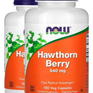 Hawthorn 540mg Baga Crataegus 100veg Importado 2un Now Foods