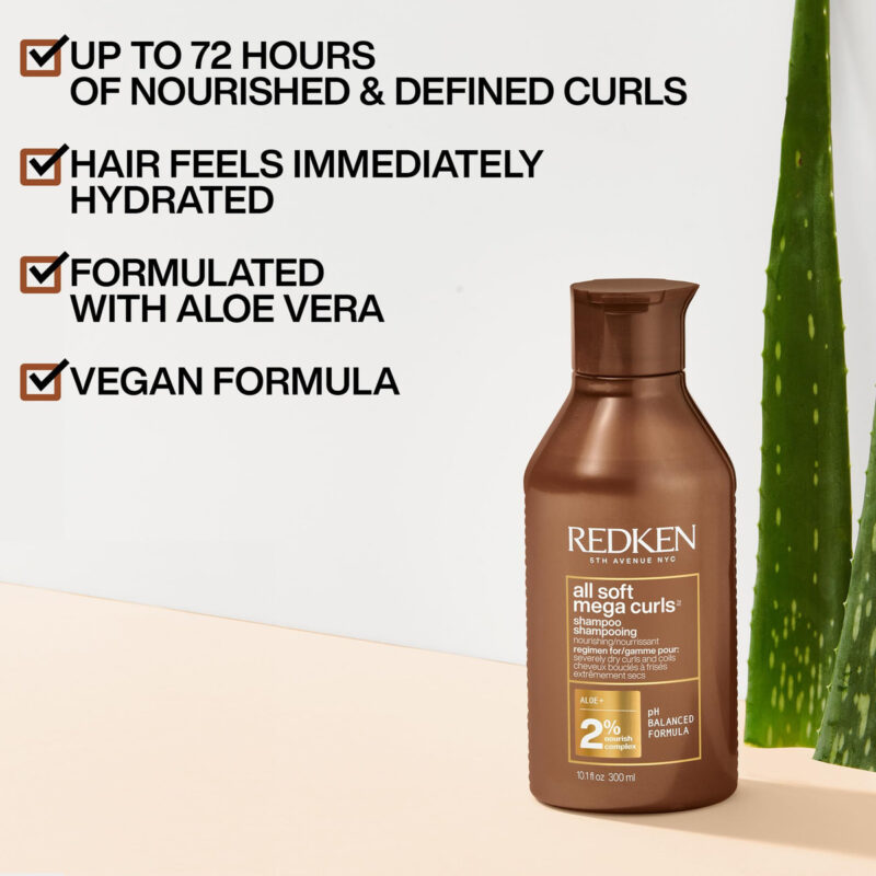 Shampoo Redken All Soft Mega Curls Sem Sulfato 300 Ml - Image 4