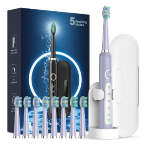 Escova De Dentes Elétrica Rtauys M5 Sonic Para Adultos E Cri