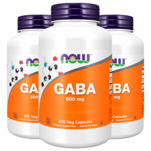 Now Foods Ácido Gaba 500mg E Vit B6 200cáps Importado 3un