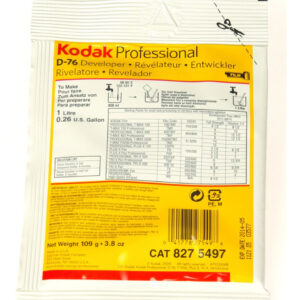 Desenvolvedor De Filmes Kodak D-76 Black & White 1l Powder F
