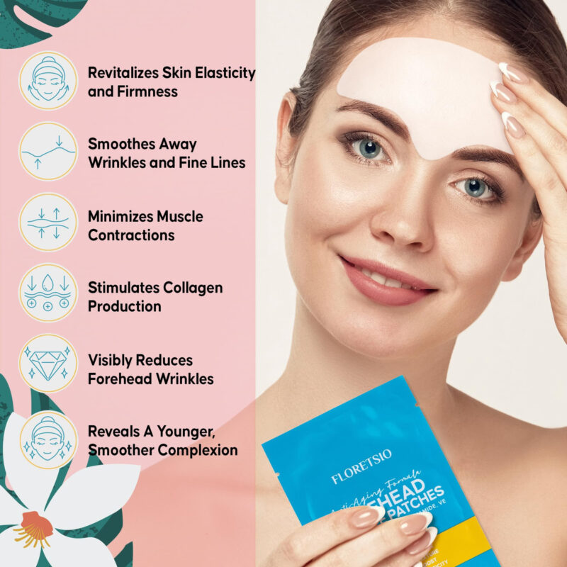 Adesivos De Rugas Na Testa Floretsio Antirrugas Com Colágeno - Image 4