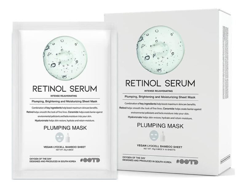 Máscara De Lençol #ootd Rejuvenescedora Retinol Wrinkle Lift