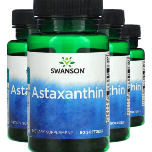Astaxantina 4mg Swanson 60 Softgels Importado 4un
