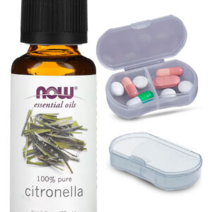 Now Foods Óleo De Citronela 30ml 100% Puro + Porta Cápsulas