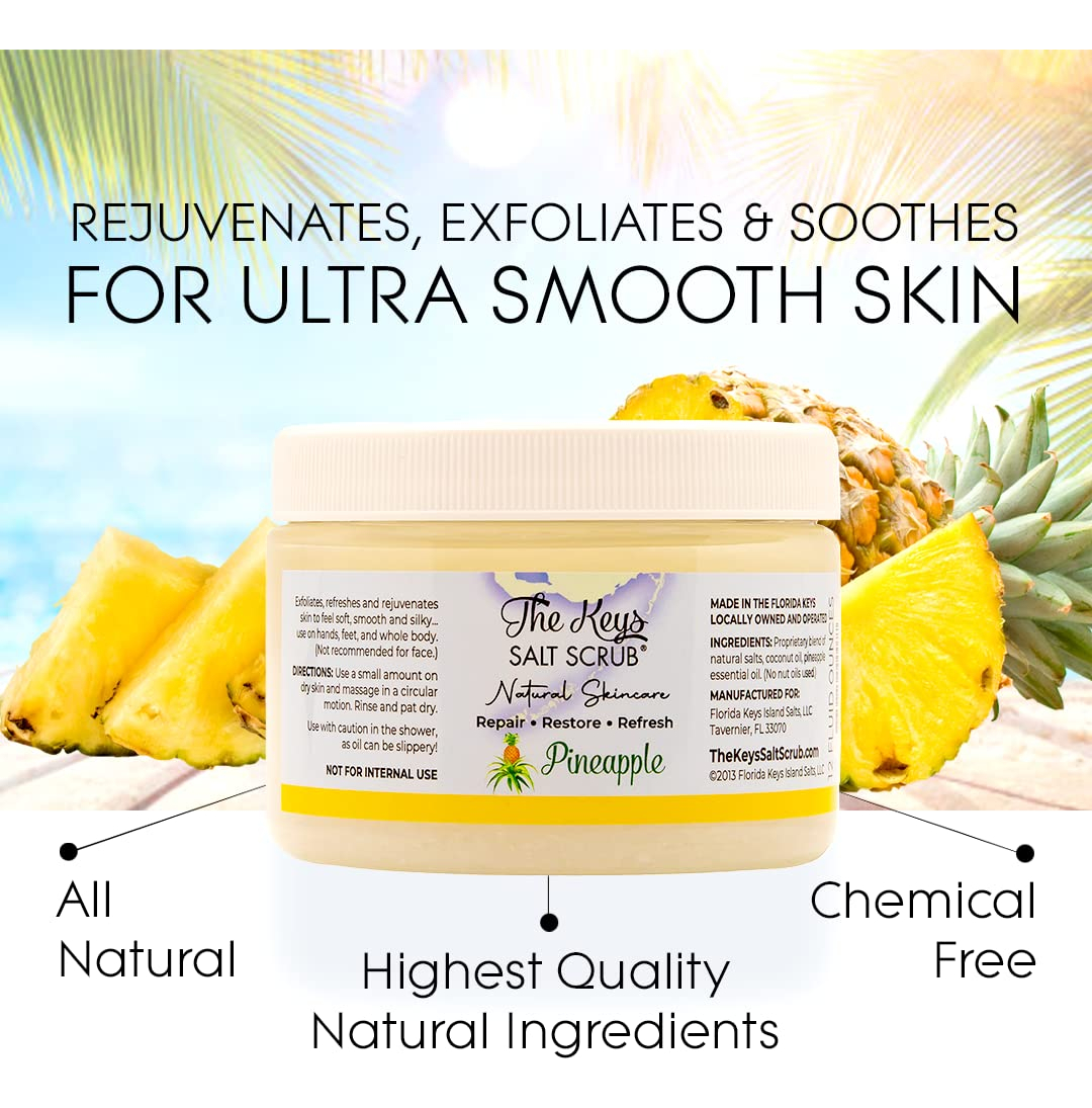 Esfoliante Corporal The Keys Com Sal Marinho E Abacaxi 350ml - Imagem 3