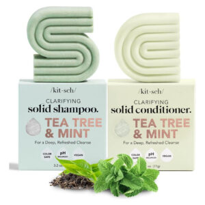 Conjunto De Shampoo E Condicionador Kitsch Tea Tree & Mint,