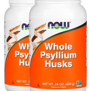 Cascas De Psyllium Inteiras 608g Importado 2un Now Foods
