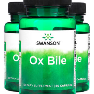 Bile De Boi Ox Bile 90mg Swanson Padronizado 60 Cápsulas 3un