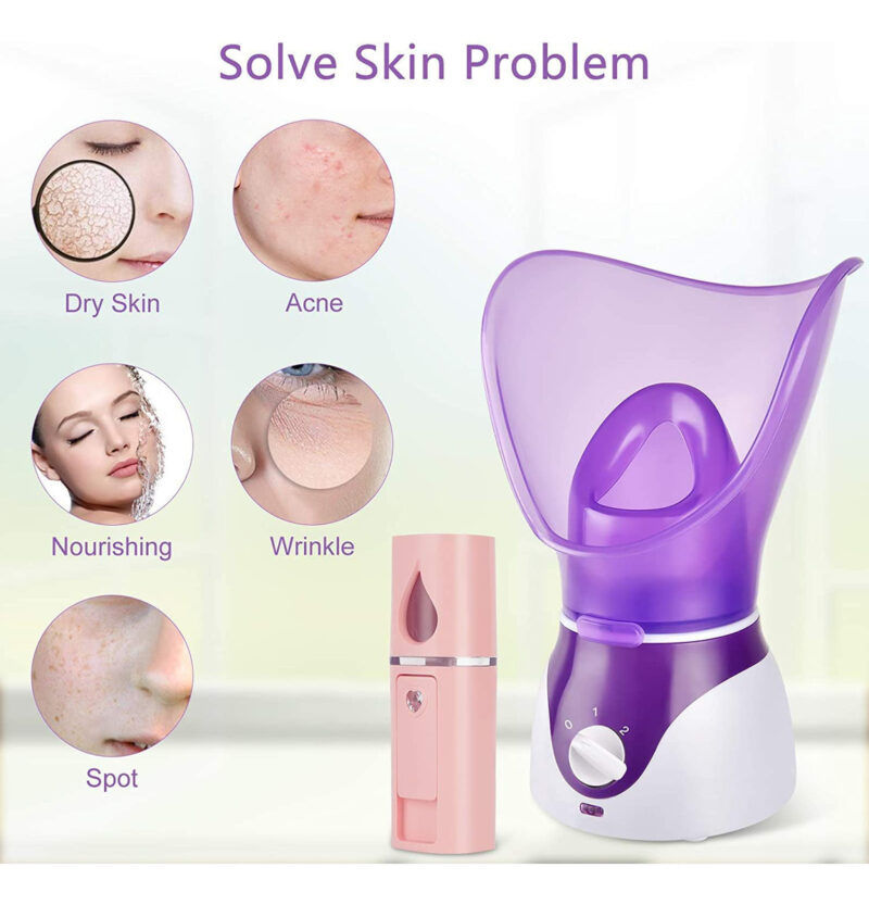 Vaporizador Facial Crybeno Nano Ionic Purple 55ml Com Kit - Image 5