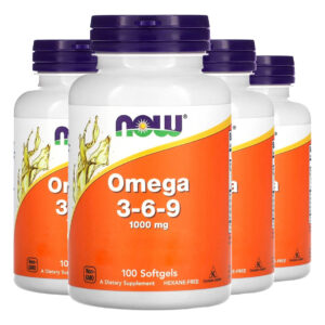 Ômega 3-6-9 1.000mg 100cáps Softgels Importado 4un Now Foods