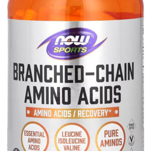 Aminoácidos De Cadeia Ramificada Now Foods Sports 240 Cápsulas, Sabor Sem Sabor