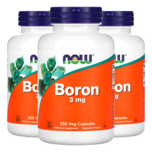 Boron 3mg Now Foods 250 Veg Caps Importado 3un