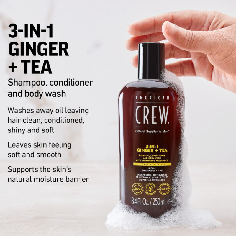 Shampoo, Condicionador E Sabonete Líquido 3 Em 1 American Cr - Image 3