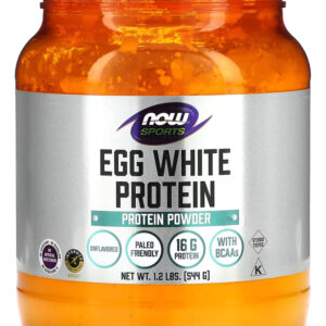 Now Foods Proteína Clara Ovo 544g Pó Sem Sabor Importado