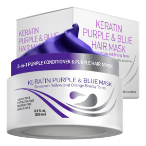 Máscara Capilar, Vitaminas, Queratina, Toner Roxo Para Cabel