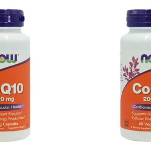 Coenzima Coq10 200mg Now Foods 60 Veg Caps 2un
