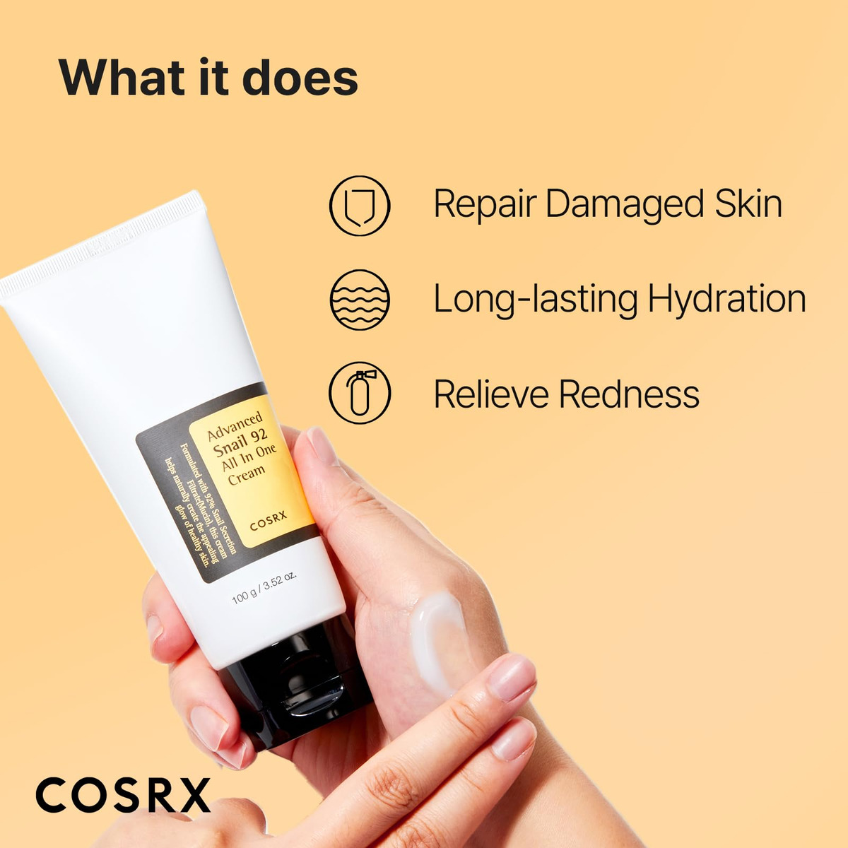 Creme Hidratante Cosrx Snail Mucin 92% Daily Repair Face Gel - Imagem 3