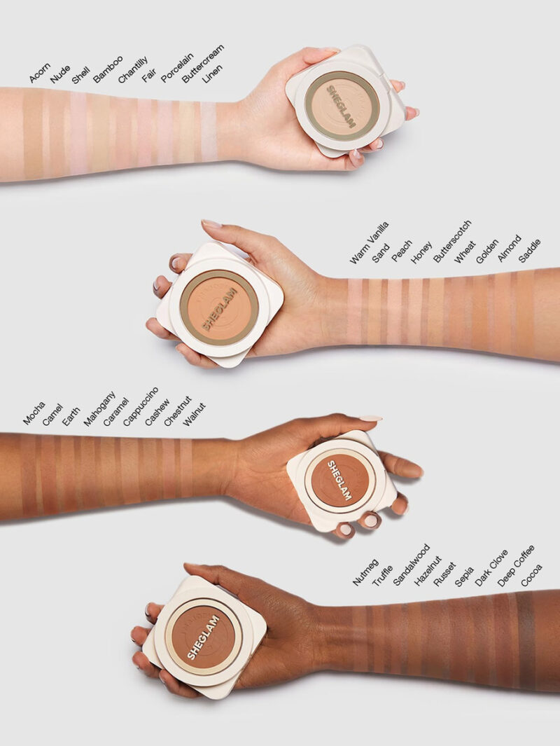 Base Em Pó Sheglam Skin-focus Full Coverage Chestnut - Image 7