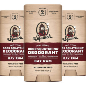 Desodorante Dr. Squatch Natural Bay Rum Para Homens, 80 Ml,