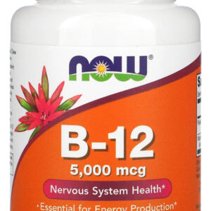 Now Foods Vitamina B12 5000mcg E Ácido Fólico 60past Sabor Sem Sabor