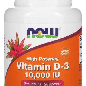 Now Foods Vitamina D3 250mcg Alta Potência 240 Softgels Sabor N/a
