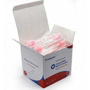 Cotonetes De Higiene Bucal Wellgler's Descartáveis - Rosa 10