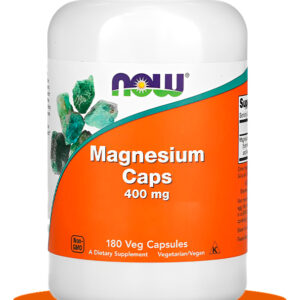 Now Foods Magnésio Magnesium 400mg 180 Veg Capsulas