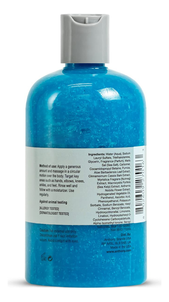 Esfoliante Corporal Anthony, Sal Marinho, Vitamina C, 350ml - Imagem 5