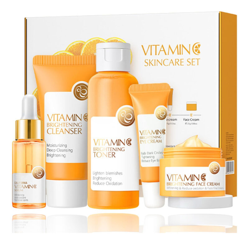 Conjunto De Cuidados Com A Pele Kasada Vitamin C Com Limpado