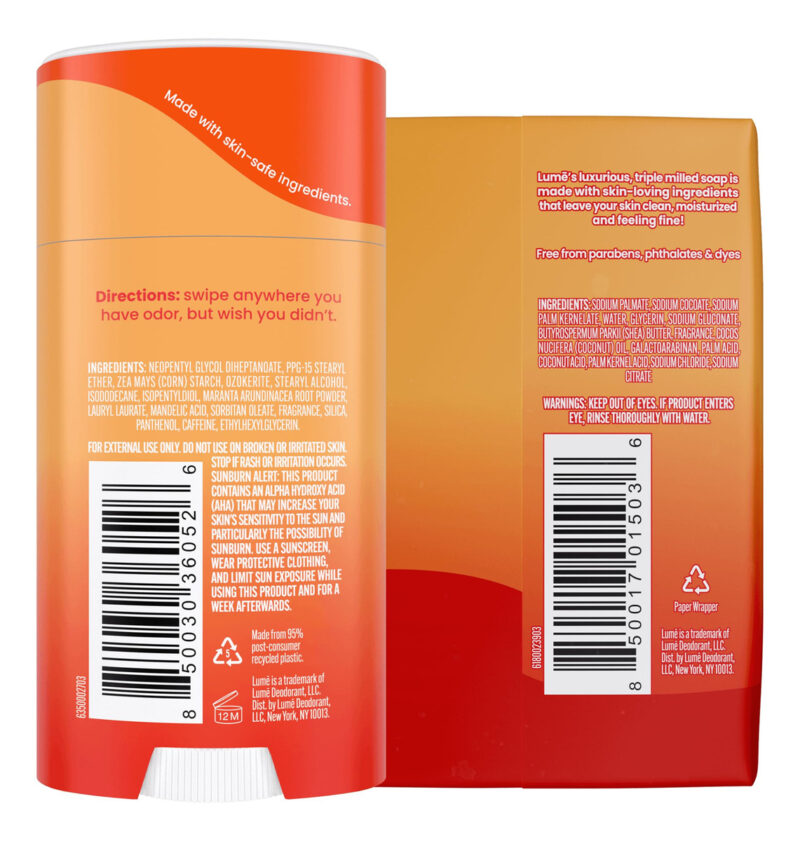 Pacote De Desodorante E Sabonete Lume Whole Body Clean Tange - Image 2