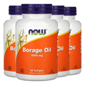 Óleo Borage (borragem) 1000mg Now Foods 60soft Importado 4un