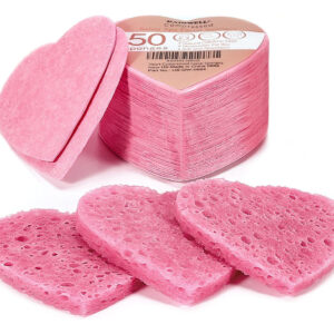 Esponjas Faciais Gainwell Heart Shape 50 Unidades 100% Natur