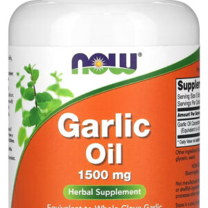 Óleo De Alho 1500mg Now Foods Now Foods Garlic Oil 250solftg