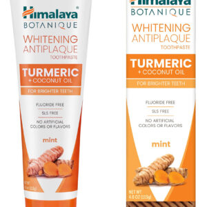 Pasta De Dente Himalaya Botanique Cúrcuma E Óleo De Coco 120