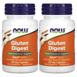 Gluten Digest Enzimas Digestivas Now Foods 60 Veg Caps 2un Sabor Sem Sabor
