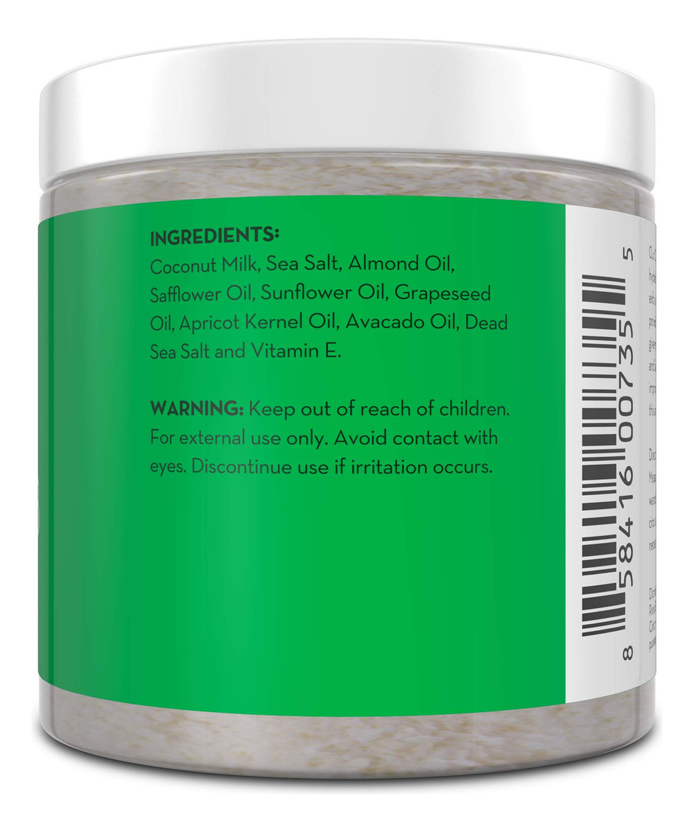 Esfoliante Corporal Pure Body Naturals Leite De Coco 350ml - Imagem 6