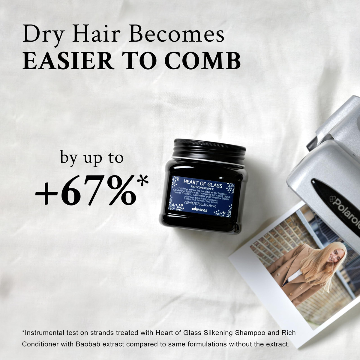 Condicionador Davines Heart Of Glass Rich For Blonde Care 26 - Imagem 5