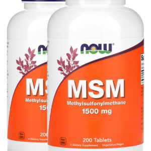 Msm 1500mg 200 Tablets Importado 2un Now Foods