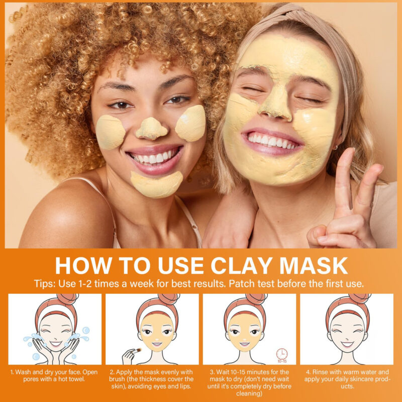 Máscara De Argila Ulluxe Turmeric Vitamina C Para Manchas Es - Image 9