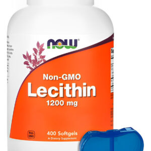 Lecitina 1200mg Now Foods 400 Soft + Porta Cápsulas