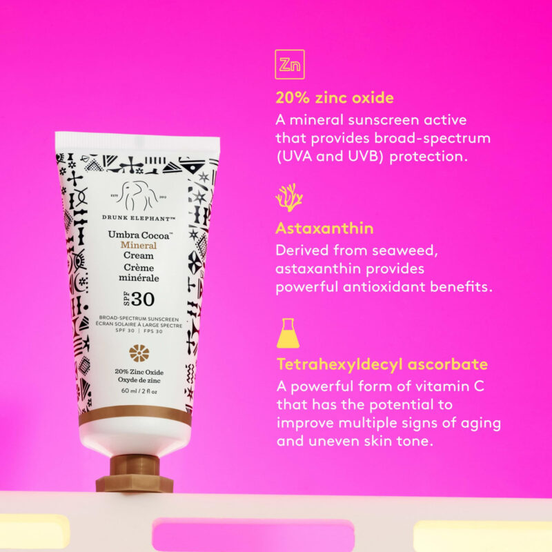 Protetor Solar Drunk Elephant Umbra Cocoa Mineral Cream Spf - Image 4