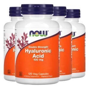 Ácido Hialurônico 100mg Now Foods 120 Cápsulas Importado 4un