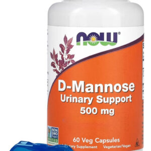 D-manose 500mg Now Foods 60 Cápsulas +porta Cápsulas