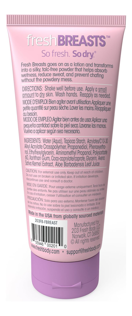 Loção Desodorante Anti-atrito Para Pulverizar Fresh Body Fb - Imagem 8