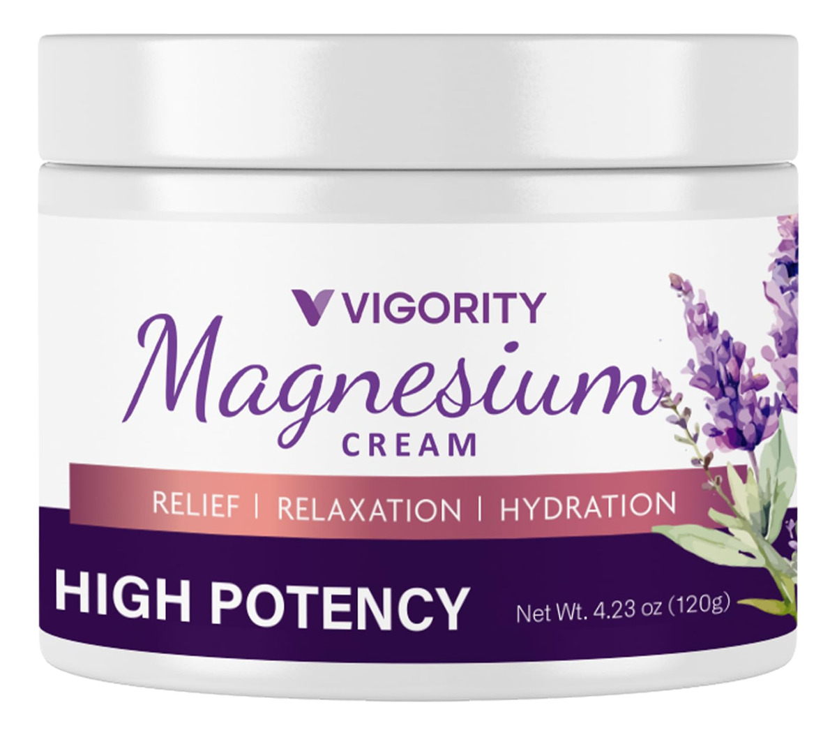 Creme De Magnésio Vigority Loção De Magnésio 125 Ml Com Lava