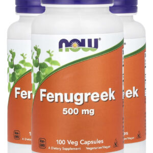 Feno-grego 500mg 100 Caps Importado 3un Now Foods