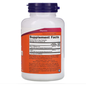 Niacina 250 Mg Sem Rubor 180 Cápsulas Now Foods - Imp Eua Sabor Without Flavor